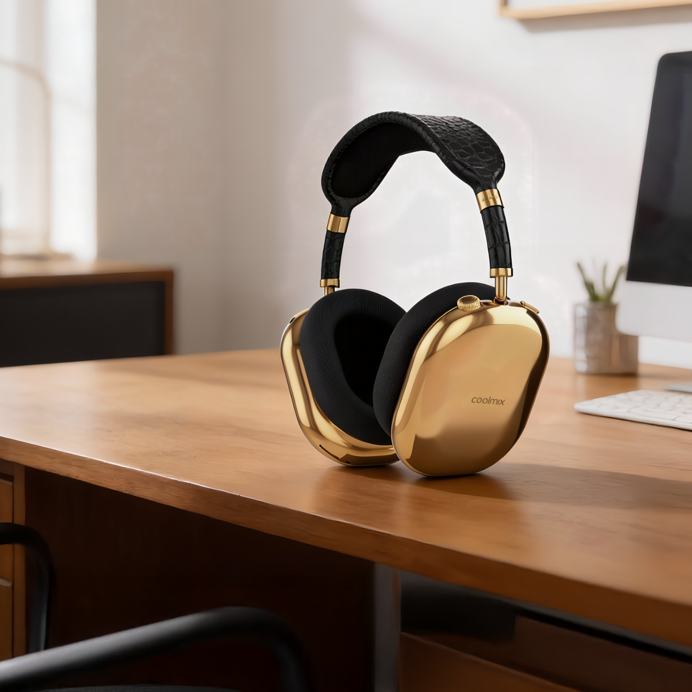 AirPods Max Luxury 24k Gold Midnight